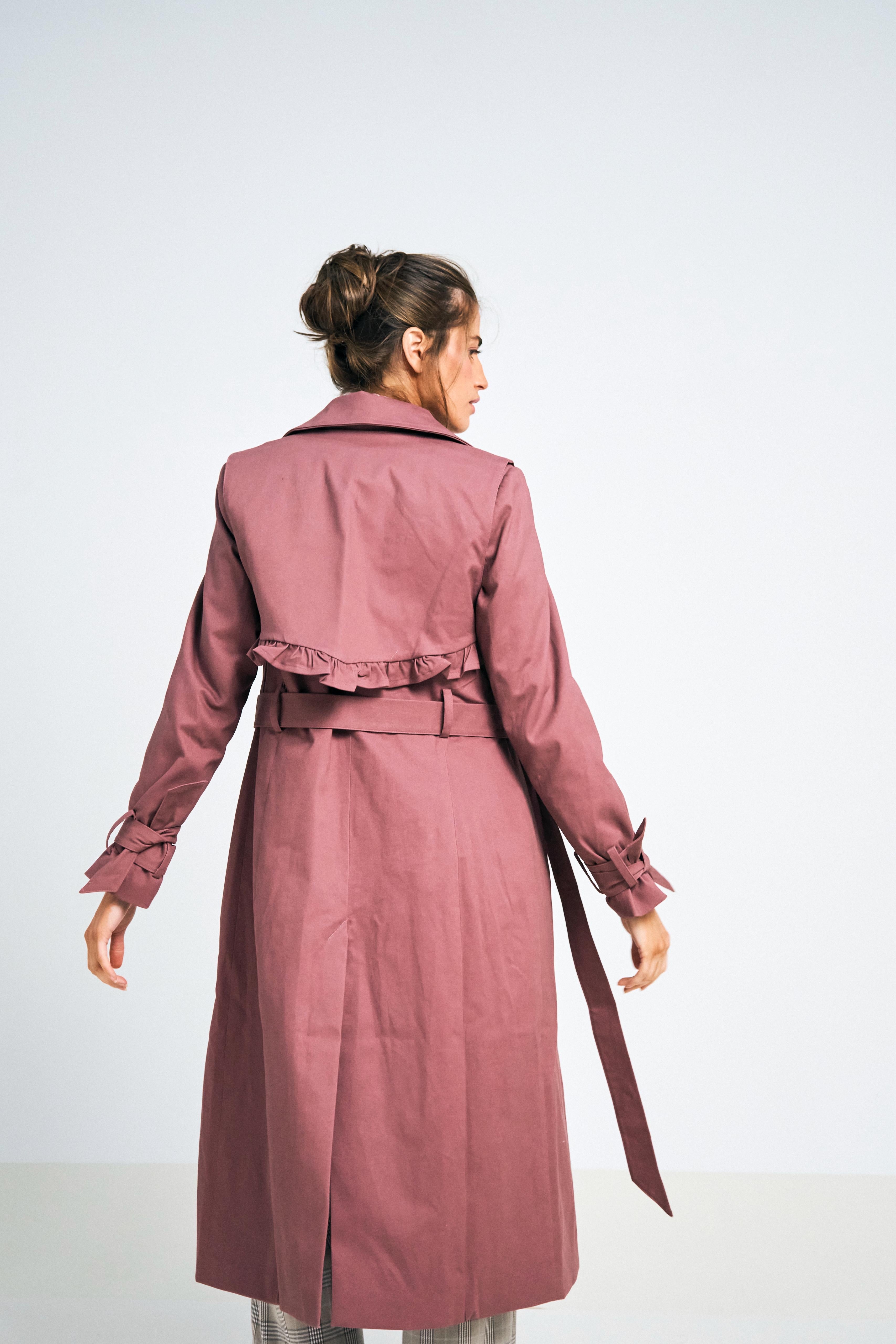 Gabardina Rococó Ciruela