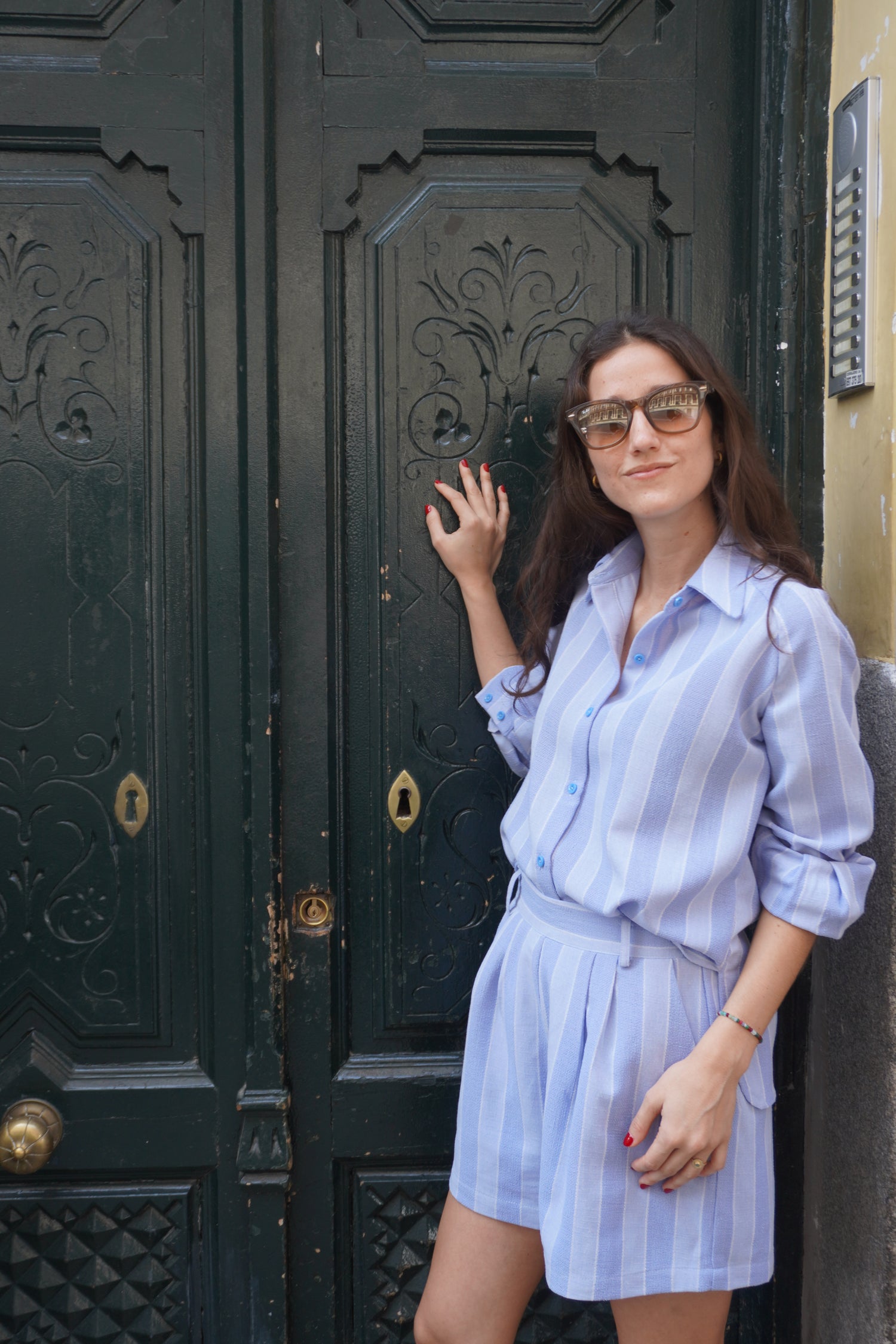 Camisa “La Concha” · Azul Atlántico