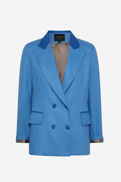 Chaqueta lín blue